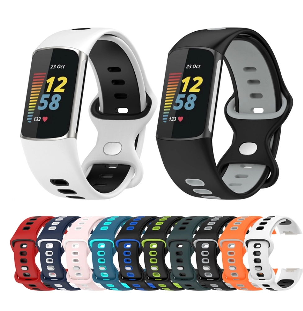 Dây đồng hồ Fitbit Charge 5 (chất liệu silicon, phong cách thể thao)